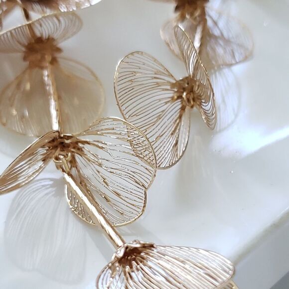 New! Zara Cascading Floral Earrings - Picture 7 of 14